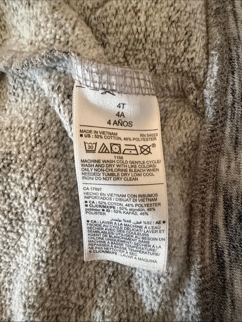Old Navy Light Gray Heather Front Zip Hoodie